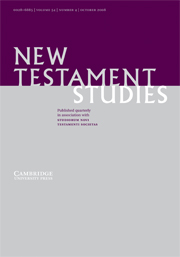 New Testament Studies Volume 54 - Issue 4 -