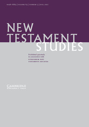 New Testament Studies Volume 63 - Issue 3 -