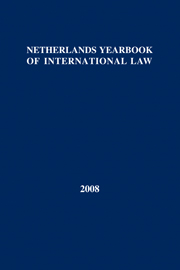 Netherlands Yearbook of International Law Volume 39 - Issue  -