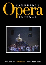 Cambridge Opera Journal Volume 33 - Issue 3 -