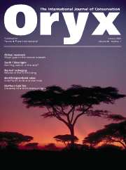 Oryx Volume 38 - Issue 1 -