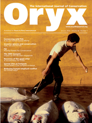 Oryx Volume 44 - Issue 1 -