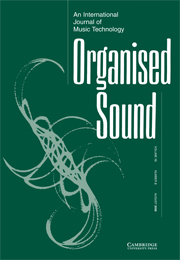 Organised Sound Volume 13 - Issue 2 -