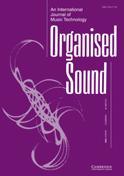 Organised Sound Volume 14 - Issue 2 -