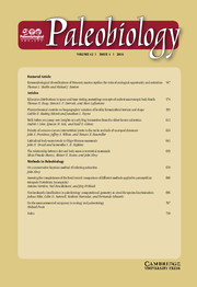 Paleobiology Volume 42 - Issue 4 -