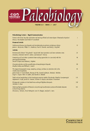 Paleobiology Volume 43 - Issue 1 -