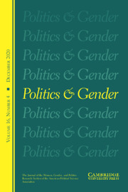 Politics & Gender Volume 16 - Issue 4 -