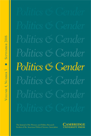 Politics & Gender Volume 4 - Issue 3 -