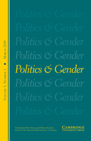 Politics & Gender Volume 5 - Issue 1 -