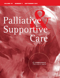 Palliative & Supportive Care Volume 10 - Issue 3 -