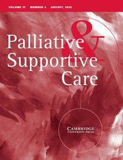 Palliative & Supportive Care Volume 17 - Issue 4 -