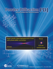 Powder Diffraction Volume 35 - SupplementS1 -