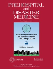 Prehospital and Disaster Medicine Volume 34 - Issue s1 -  Abstracts of Oral Presentations-WADEM Congress on Disaster and Emergency Medicine 2019