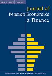 Journal of Pension Economics & Finance Volume 2 - Issue 2 -