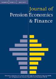 Journal of Pension Economics & Finance Volume 6 - Issue 2 -