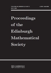 Proceedings of the Edinburgh Mathematical Society Volume 66 - Issue 2 -