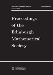 Proceedings of the Edinburgh Mathematical Society Volume 67 - Issue 3 -