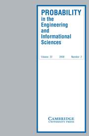 Probability in the Engineering and Informational Sciences Volume 22 - Issue 2 -