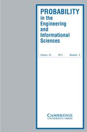 Probability in the Engineering and Informational Sciences Volume 25 - Issue 4 -