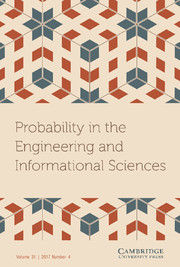 Probability in the Engineering and Informational Sciences Volume 31 - Special Issue4 -  G-Networks and their Applications