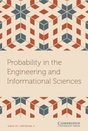 Probability in the Engineering and Informational Sciences Volume 34 - Issue 4 -