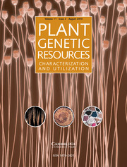 Plant Genetic Resources Volume 11 - Issue 2 -