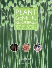 Plant Genetic Resources Volume 12 - Issue 1 -