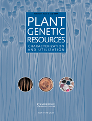 Plant Genetic Resources Volume 9 - Issue 2 -