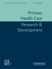 Primary Health Care Research & Development Volume 10 - Issue 2 -