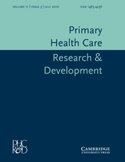 Primary Health Care Research & Development Volume 11 - Issue 3 -