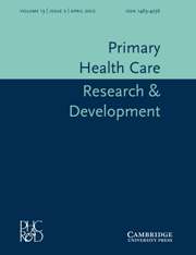 Primary Health Care Research & Development Volume 13 - Issue 2 -