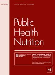 Public Health Nutrition Volume 10 - Issue 11 -