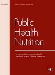 Public Health Nutrition Volume 12 - Issue 11 -