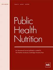 Public Health Nutrition Volume 12 - Issue 4 -