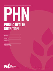 Public Health Nutrition Volume 20 - Issue 15 -