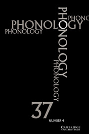 Phonology Volume 37 - Issue 4 -