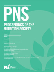 Proceedings of the Nutrition Society Volume 72 - Issue 1 -