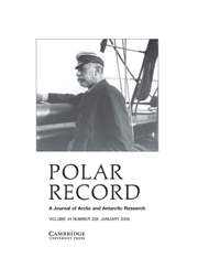 Polar Record Volume 44 - Issue 1 -