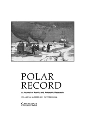 Polar Record Volume 44 - Issue 4 -