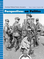 Perspectives on Politics Volume 1 - Issue 4 -