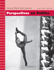 Perspectives on Politics Volume 5 - Issue 1 -