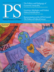 PS: Political Science & Politics Volume 50 - Issue 4 -