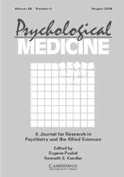 Psychological Medicine Volume 36 - Issue 11 -