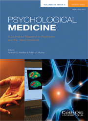 Psychological Medicine Volume 39 - Issue 3 -