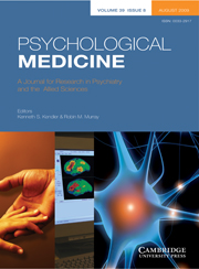 Psychological Medicine Volume 39 - Issue 8 -