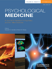 Psychological Medicine Volume 42 - Issue 10 -