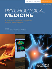 Psychological Medicine Volume 42 - Issue 12 -