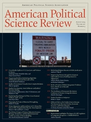 American Political Science Review Volume 107 - Issue 3 -