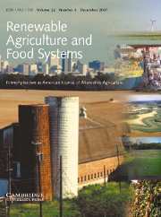 Renewable Agriculture and Food Systems Volume 22 - Issue 4 -