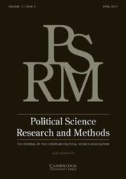 Political Science Research and Methods Volume 5 - Issue 2 -